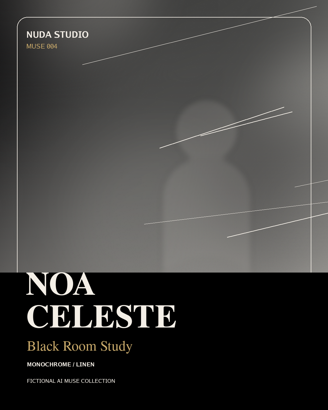 Noa Celeste Black Room Study concept cover